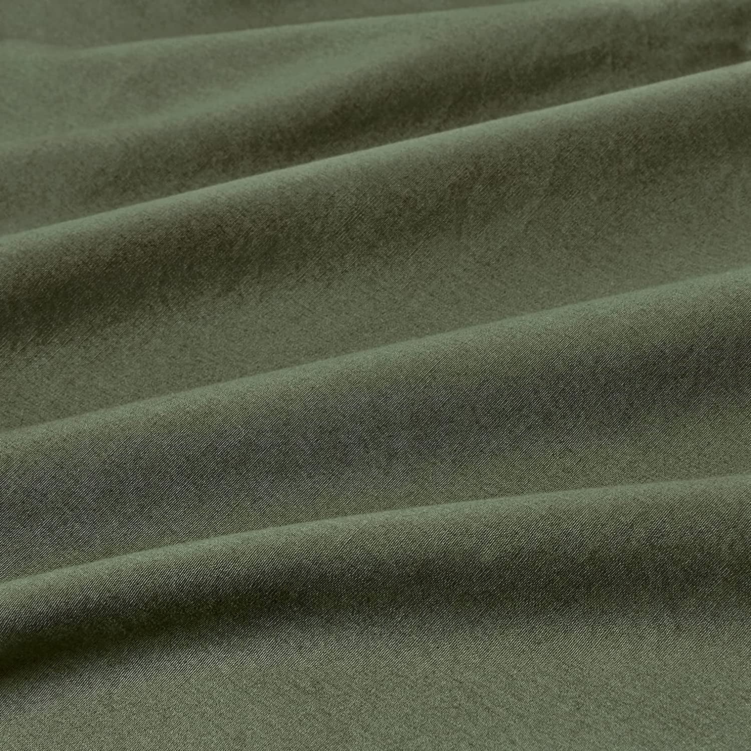 100% (3Pcs) Cotton Vintage Washed Bed Quilt Cover Set - Ultra Soft, Comfy, Luxurious Duvet Cover with Zipper Closure - Elegant Quilt Cover Set for Bedding - Khaki Green - King Size